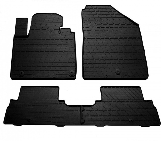 Резиновые коврики для Kia Sorento III (UM) (2014-2020) комплект из 4 штук (Stingray)