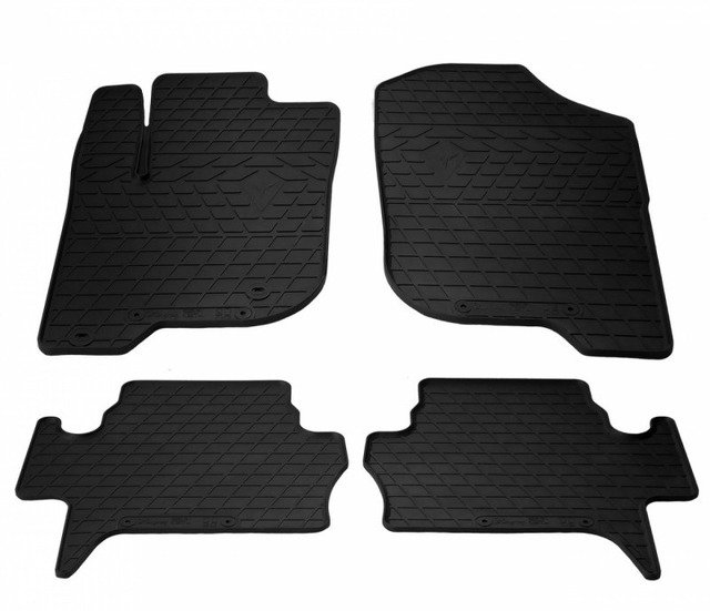 Резиновые коврики для Mitsubishi Pajero Sport II (2008-2016) комплект из 4 штук (Stingray)