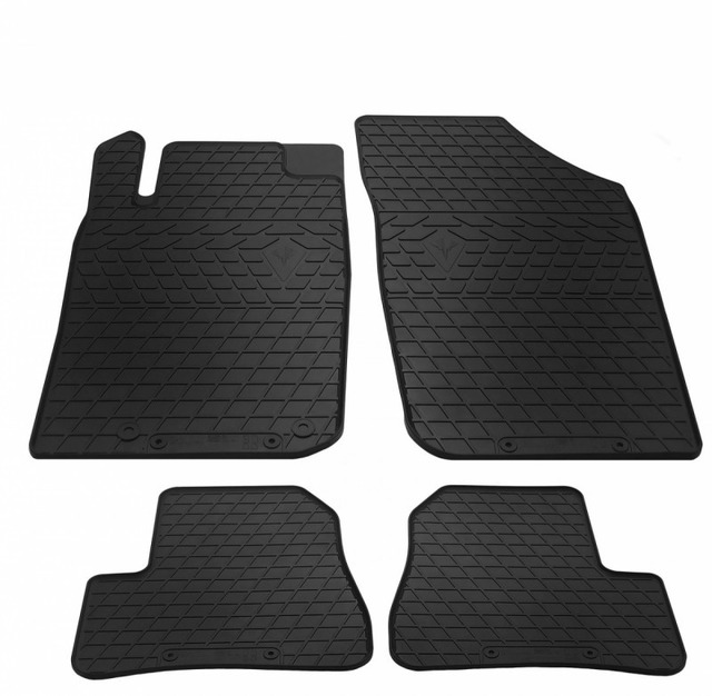 Резиновые коврики для Peugeot 206 (1998-2006) комплект из 4 штук (Stingray)