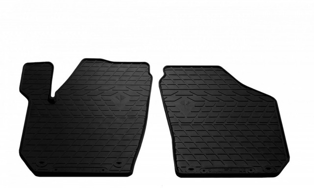 Резиновые коврики для Skoda Praktik (2007-2014) комплект из 2 штук (Stingray)
