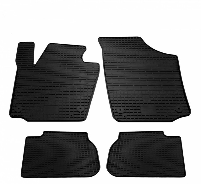 Резиновые коврики для Skoda Rapid (2012-2019) комплект из 4 штук (Stingray)
