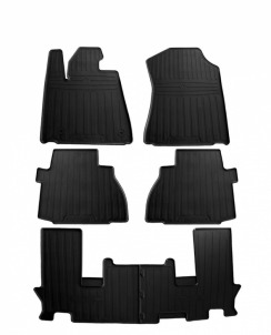 Гумові килимки в салон для Toyota Sequoia II (XK60) (2008-...) комплект з 6 штук (Stingray)