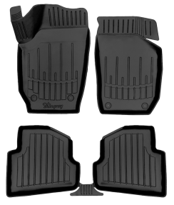 3D килимки для SKODA Skoda Fabia 2 2007-  з бортиками 30 мм (Stingray)