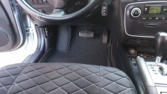 Комплект 3D EVA килимків з бортами для Hyundai Sonata (NF) (2004-2010) | Металевий підп'ятник у подарунок. Фото 2