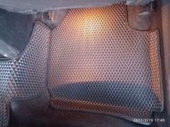 Комплект 3D EVA килимків з бортами для Skoda Superb ІІ (3T) (2008-2015) | Металевий підп'ятник у подарунок. Фото 3