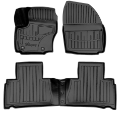 3D килимки для Ford S-Max (2006-2014) (овальні кліпси) з бортиками 30 мм (Stingray)