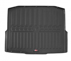 Килимок в багажник для Skoda Octavia III (A7) (2013-2020) (universal) без вух з бортиками 30 мм (Stingray)