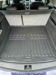 Коврик в багажник для Opel Astra J 2009-  (universal) с бортиками 30 мм (Stingray). Фото 5