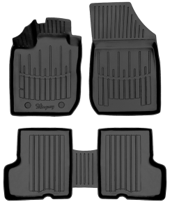 3D килимки для Renault Logan 2004-2013 Sedan з бортиками 30 мм (Stingray)