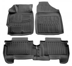 3D килимки для Toyota Yaris II (XP9) (2006-2011) з бортиками 30 мм (Stingray)