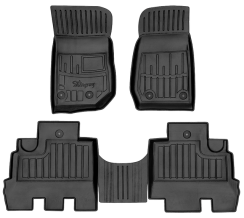 3D килимки для Jeep Wrangler (JK) (5 doors) (2007-2018) з бортиками 30 мм (Stingray)