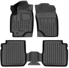 3D килимки для Mitsubishi Outlander (2003-2006) з бортиками 30 мм (Stingray)