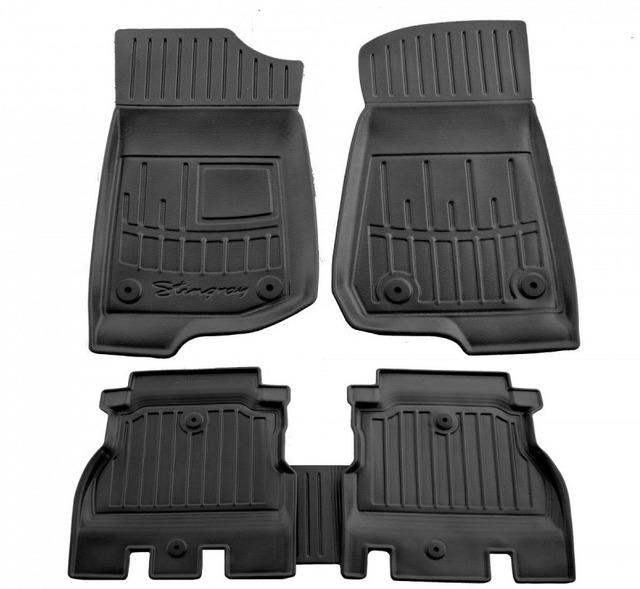 3D коврики для Jeep Wrangler (JL) (5 doors) (2018-...) с бортиками 30 мм (Stingray)