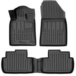 3D коврики для Peugeot 407 (2004-2011) с бортиками 30 мм (Stingray)