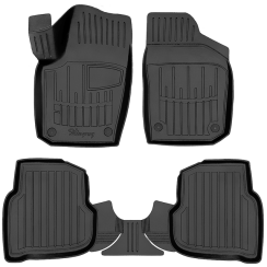 3D килимки для Volkswagen Polo Sedan (2010-...) з бортиками 30 мм (Stingray)