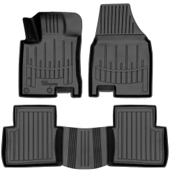 3D килимки для Nissan Qashqai plus 2 (2008-2014) з бортиками 30 мм (Stingray)