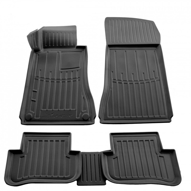 3D килимки для Mercedes Benz W203 C (2001-2007) з бортиками 30 мм (Stingray)