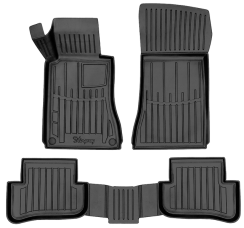 3D килимки для Mercedes Benz W203 C (2001-2007) з бортиками 30 мм (Stingray)