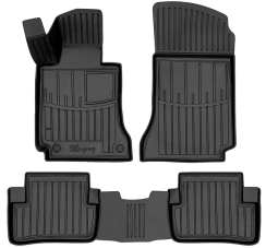 3D килимки для Mercedes Benz W204 C (2007-2015) з бортиками 30 мм (Stingray)