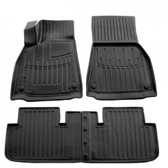 3D коврики для Model S Plaid (2021-...) с бортиками 30 мм (Stingray)