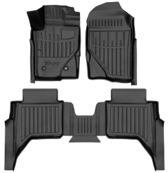3D коврики для Ford Ranger (P703) (2022-...) с бортиками 30 мм (Stingray)