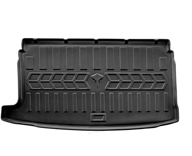 Коврик в багажник для Volkswagen Polo Hatchback 2009- верхняя полка с бортиками 30 мм (Stingray)