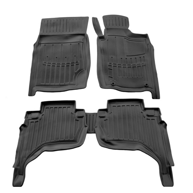 3D килимки для Mitsubishi L200 (KAOT) (2006-2015) (праве кермо) з бортиками 30 мм (Stingray)