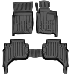 3D килимки для Mitsubishi L200 (KAOT) (2006-2015) (праве кермо) з бортиками 30 мм (Stingray)