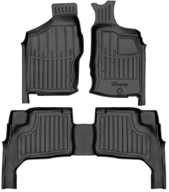 3D килимки для Nissan Navara (D22) (1998-...) праве кермо з бортиками 30 мм (Stingray)