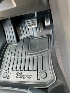 3D коврики для Volkswagen Tiguan Allspace (2018-...) с бортиками 30 мм (Stingray). Фото 4