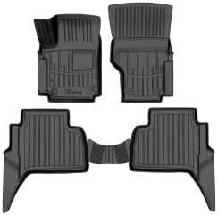 3D килимки для Volkswagen Amarok (2010-2022) з бортиками 30 мм (Stingray)