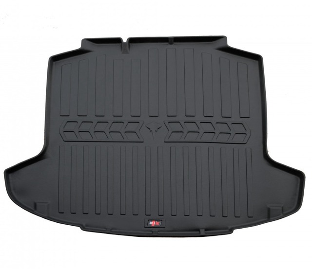 Коврик в багажник для Skoda Rapid (2012-2019) Liftback с бортиками 30 мм (Stingray)