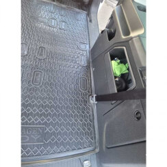 Коврик в багажник для Volkswagen Caddy IV (2020-...) Maxi 7 мест (Avto-Gumm). Фото 4
