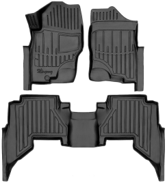 3D килимки для Nissan Pathfinder III (R51) (2005-2010) з бортиками 30 мм (Stingray)