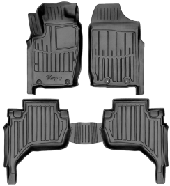 3D килимки для Mitsubishi L200 (KAOT) (2006-2015) (arabic version) з бортиками 30 мм (Stingray)