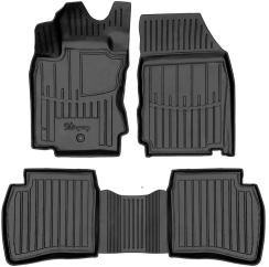3D килимки для Nissan Note (E11) (2004-2013) з бортиками 30 мм (Stingray)