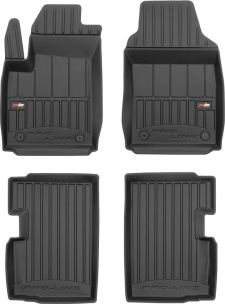 Резиновые коврики для Fiat 500 (mkI) 2007→ (не гибрид) (Frogum Proline Premium)