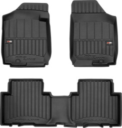 Резиновые коврики для Kia Carens (mkII) 2006-2013 (МКПП)(1-2 ряд) (Frogum Proline Premium)