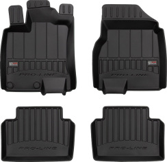 Гумові коврики в салон для Nissan Qashqai (mkI) 2006-2013 (с обдувом на 2 ряд) (Frogum Proline Premium)