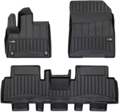 Резиновые коврики для Peugeot e-Rifter (mkI) 2021→ (электро)(1-2 ряд) (Frogum Proline Premium)