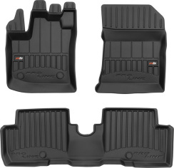 Резиновые коврики для Renault Lodgy (mkI) 2012-2022; Dacia Lodgy (mkI) 2012-2022 (Frogum Proline Premium)