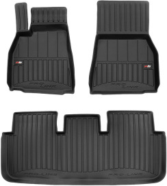 Резиновые коврики для Tesla Model S (mkI) 2021→ (Frogum Proline Premium)