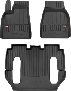 Гумові коврики в салон для Tesla Model X (mkI) 2015-2021 (6 мест) (Frogum Proline Premium)