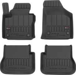 Резиновые коврики для Volkswagen Caddy (mkIII) 2003-2021 (1-2 ряд) (Frogum Proline Premium)