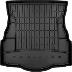 Резиновый коврик в багажник для Ford Mondeo (mkV) 2014-2022 (EU)(лифтбек)(без двухуровневого пола)(с запаской) (Frogum Proline Premium)
