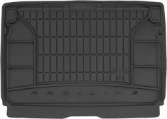 Резиновый коврик в багажник для Citroen C3 Aircross (mkI) 2017-2024 (2 ряд без регулировок)(верхний уровень) (Frogum Proline Premium)