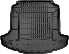 Резиновый коврик в багажник для Skoda Rapid (mkI) 2012-2019 (лифтбек)(без двухуровневого пола) (Frogum Proline Premium)
