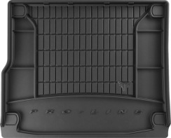 Гумовий килимок в багажник для Volkswagen Touareg (mkII) 2010-2018 (4-х зонный климат)(R-Line)(без ниши слева) (Frogum Proline Premium)