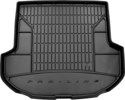 Резиновый коврик в багажник для Hyundai Santa Fe (mkIV) 2018-2020 (5 мест)(с двойным органайзером) (Frogum Proline Premium)