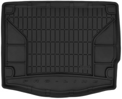 Гумовий килимок в багажник для Ford Focus (mkIII) 2010-2019 (EU)(5-дв. хетчбек)(с докаткой) (Frogum Proline Premium)